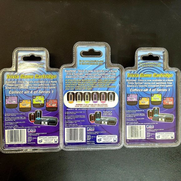 Cadaco Buzztime Wireless White Controller & 2 Game Cartridges Sports/Everything - Picture 2 of 3